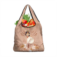 Hawaii Women's Day Grocery Bag With Polynesian Pattern LT05 1-pack One Size Brown - Polynesian Pride