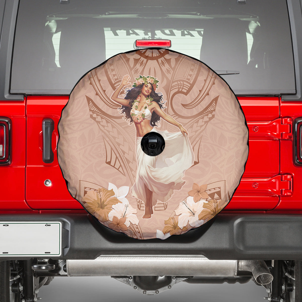Hawaii Women's Day Spare Tire Cover With Polynesian Pattern LT05 - Polynesian Pride