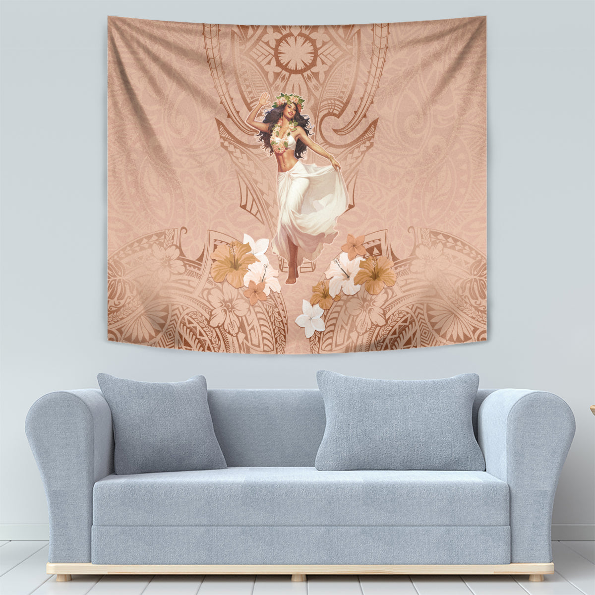 Hawaii Women's Day Tapestry With Polynesian Pattern LT05 - Polynesian Pride