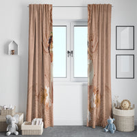 Hawaii Women's Day Window Curtain With Polynesian Pattern LT05 - Polynesian Pride