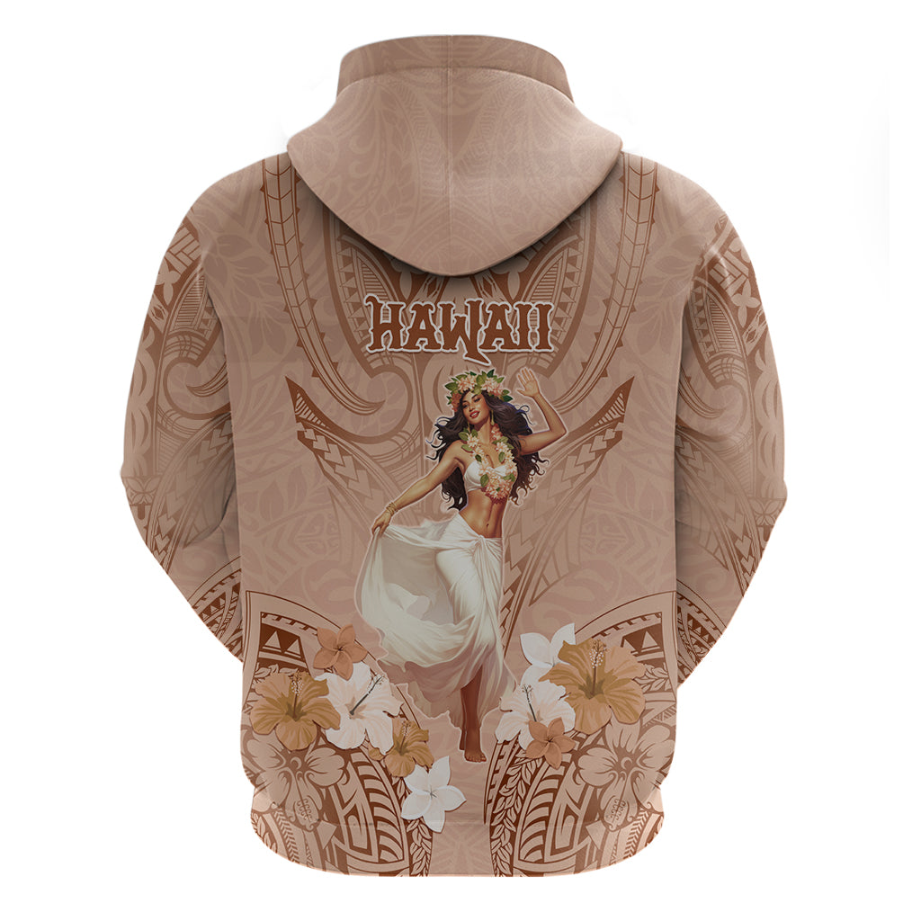 Hawaii Women's Day Zip Hoodie With Polynesian Pattern LT05 - Polynesian Pride