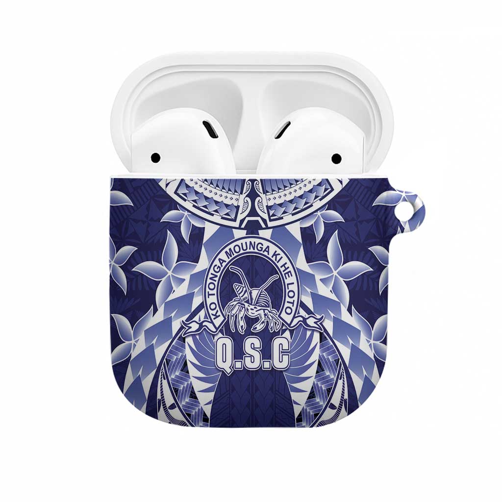 Tonga Queen Salote College AirPods Case Centenary Navy Version LT05 Navy - Polynesian Pride