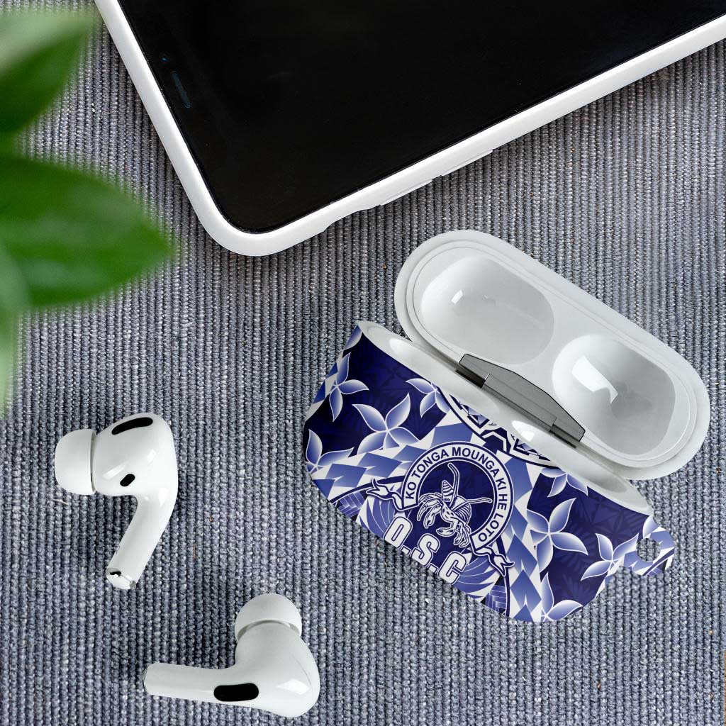Tonga Queen Salote College AirPods Case Centenary Navy Version LT05 - Polynesian Pride