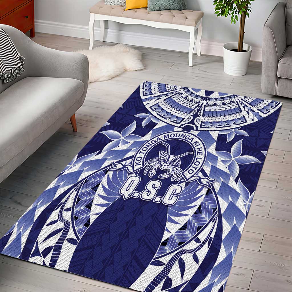 Tonga Queen Salote College Area Rug Centenary Navy Version LT05 - Polynesian Pride