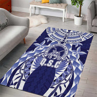 Tonga Queen Salote College Area Rug Centenary Navy Version LT05 - Polynesian Pride