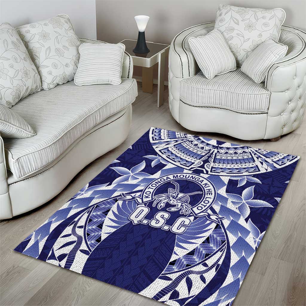 Tonga Queen Salote College Area Rug Centenary Navy Version LT05 - Polynesian Pride