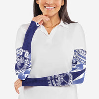 Personalised Tonga Queen Salote College Arm Sleeves Centenary Navy Version LT05 - Polynesian Pride