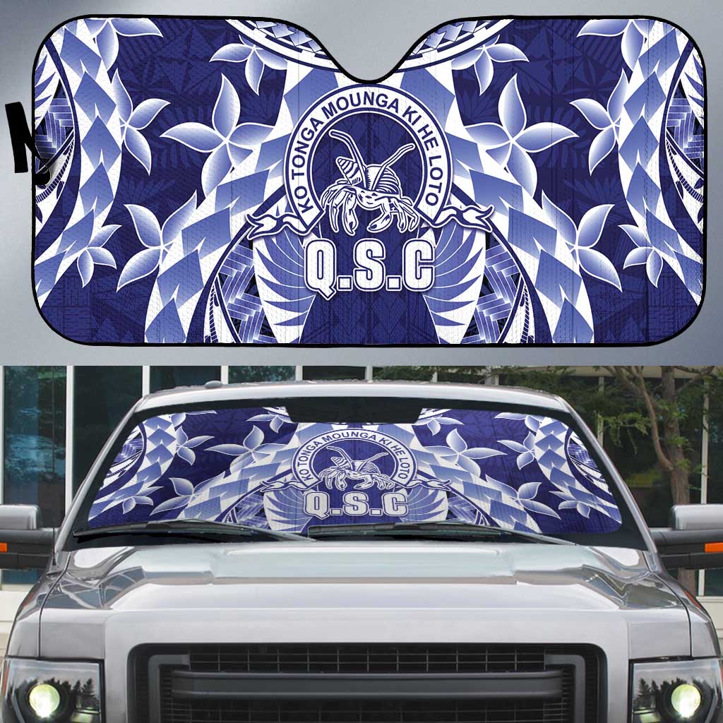 Tonga Queen Salote College Auto Sun Shade Centenary Navy Version LT05 Navy - Polynesian Pride