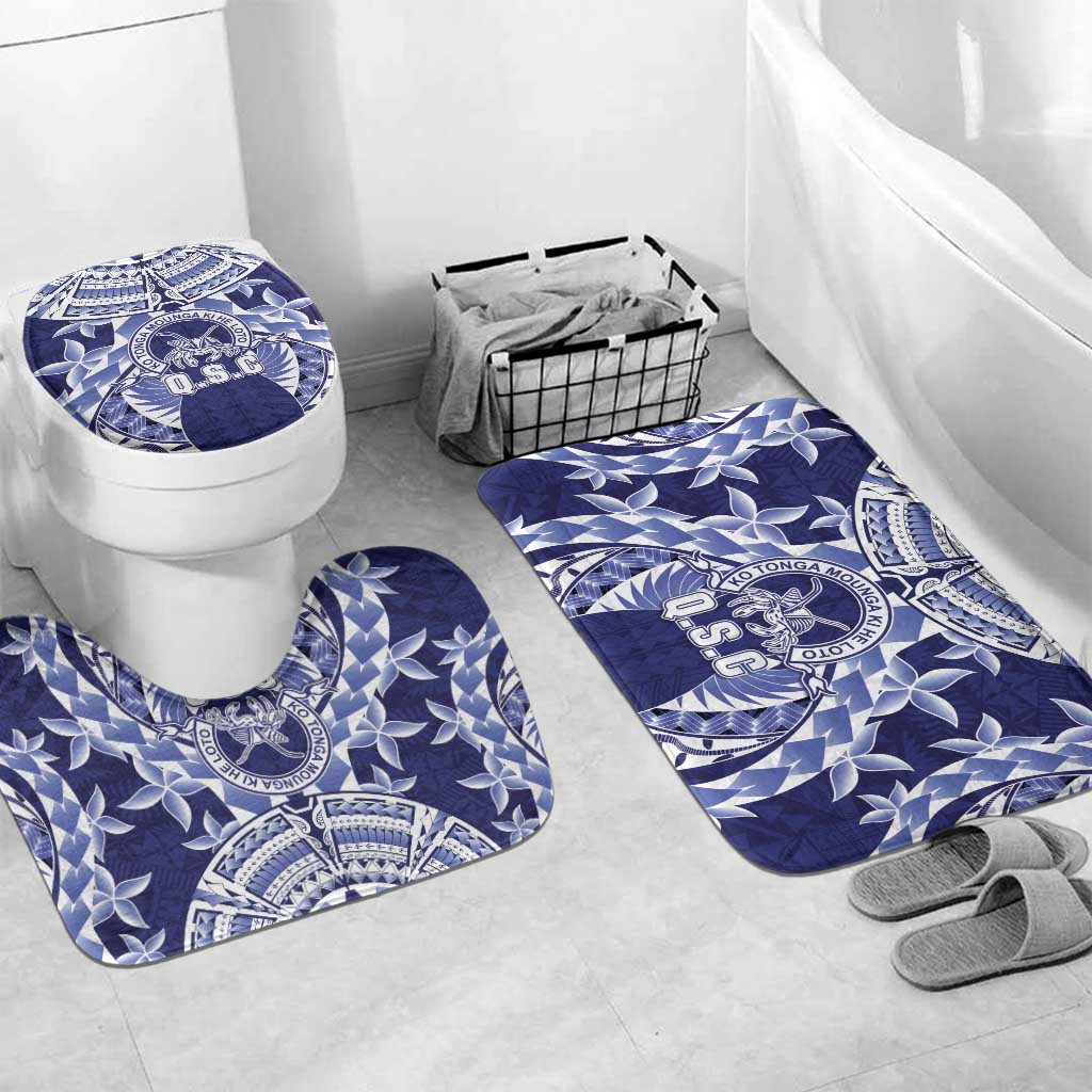 Tonga Queen Salote College Bathroom Set Centenary Navy Version LT05 Mat Set Only (3 pcs) One Size Navy - Polynesian Pride