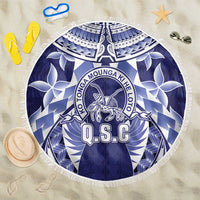 Tonga Queen Salote College Beach Blanket Centenary Navy Version LT05 One Size 150cm Navy - Polynesian Pride