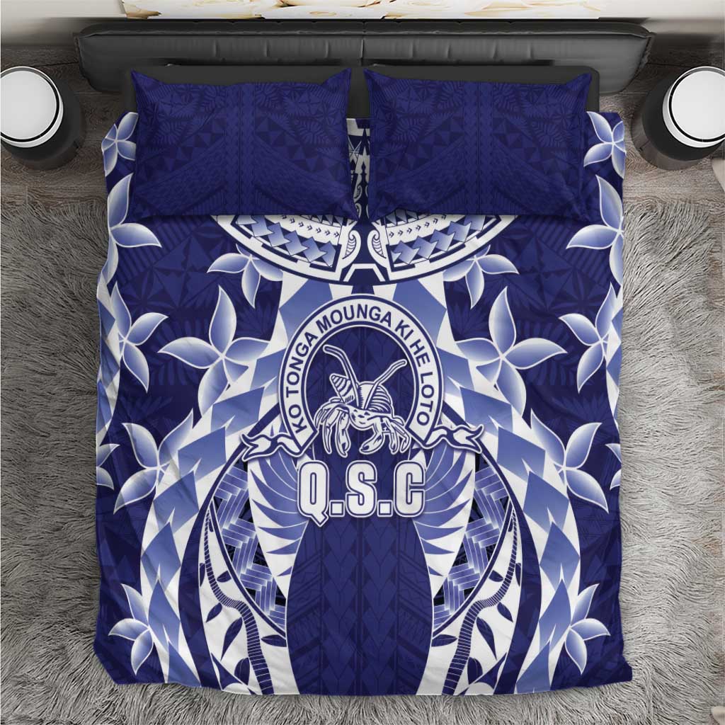 Tonga Queen Salote College Bedding Set Centenary Navy Version LT05 Navy - Polynesian Pride