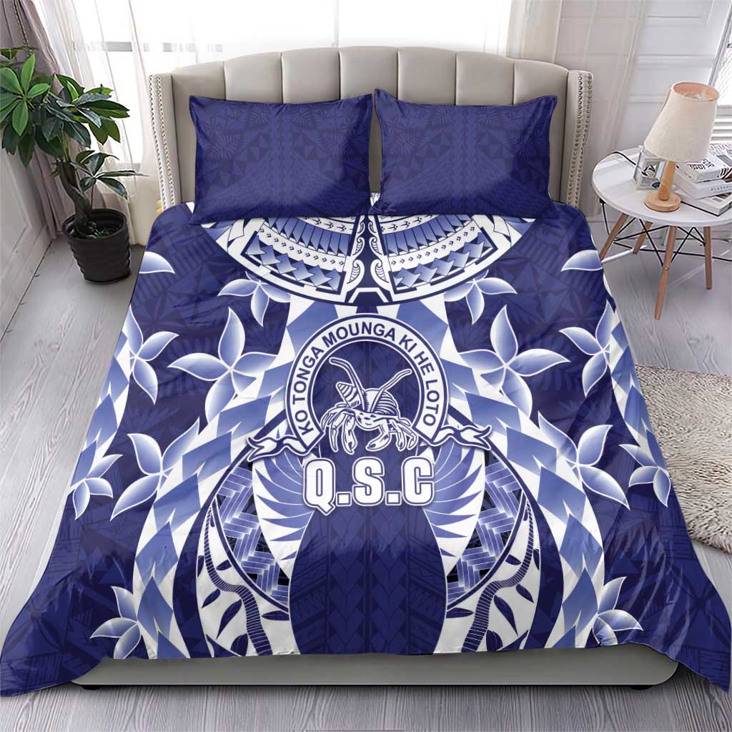 Tonga Queen Salote College Bedding Set Centenary Navy Version LT05 - Polynesian Pride
