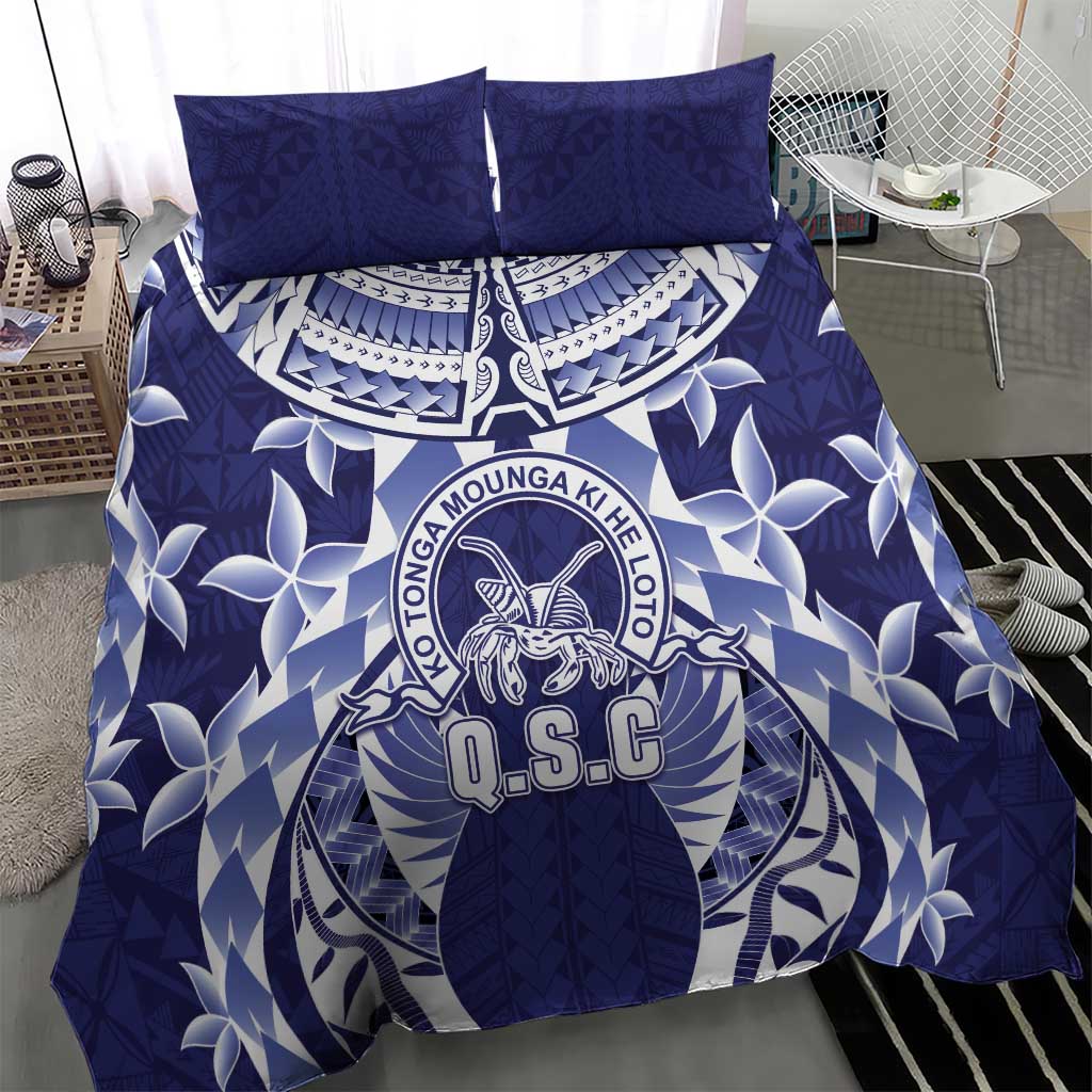Tonga Queen Salote College Bedding Set Centenary Navy Version LT05 - Polynesian Pride