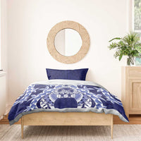 Tonga Queen Salote College Bedding Set Centenary Navy Version LT05 - Polynesian Pride