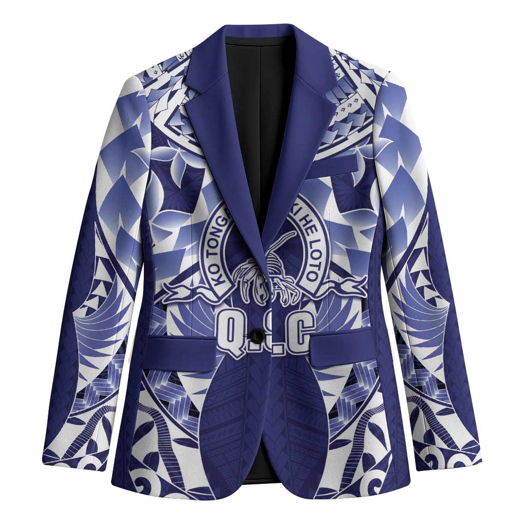 Personalised Tonga Queen Salote College Blazer Centenary Navy Version LT05 Unisex Navy - Polynesian Pride