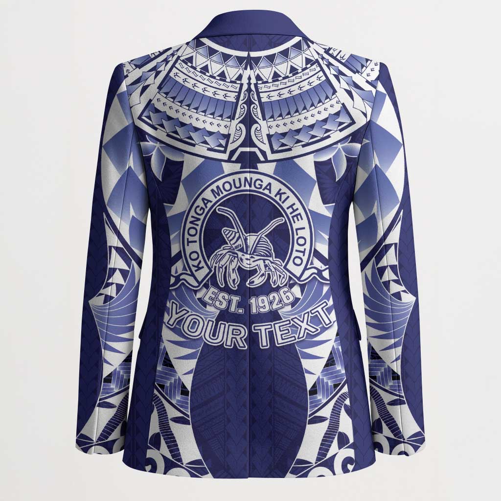 Personalised Tonga Queen Salote College Blazer Centenary Navy Version LT05 - Polynesian Pride