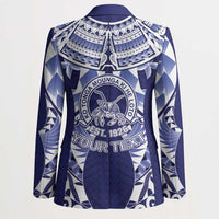Personalised Tonga Queen Salote College Blazer Centenary Navy Version LT05 - Polynesian Pride