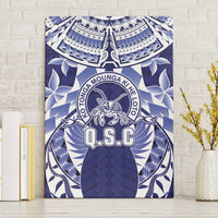 Tonga Queen Salote College Canvas Wall Art Centenary Navy Version LT05 Without Frame Navy - Polynesian Pride
