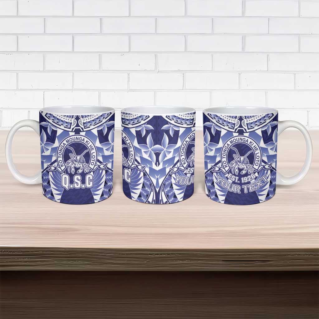 Personalised Tonga Queen Salote College Ceramic Mug Centenary Navy Version LT05 - Polynesian Pride