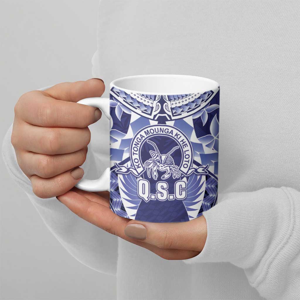 Personalised Tonga Queen Salote College Ceramic Mug Centenary Navy Version LT05 - Polynesian Pride