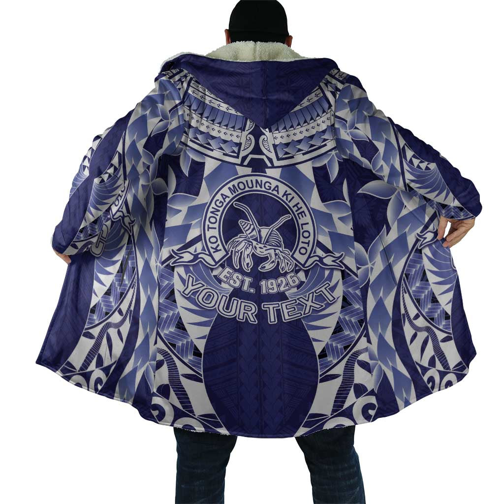 Personalised Tonga Queen Salote College Cloak Centenary Navy Version LT05 - Polynesian Pride