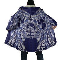 Personalised Tonga Queen Salote College Cloak Centenary Navy Version LT05 - Polynesian Pride