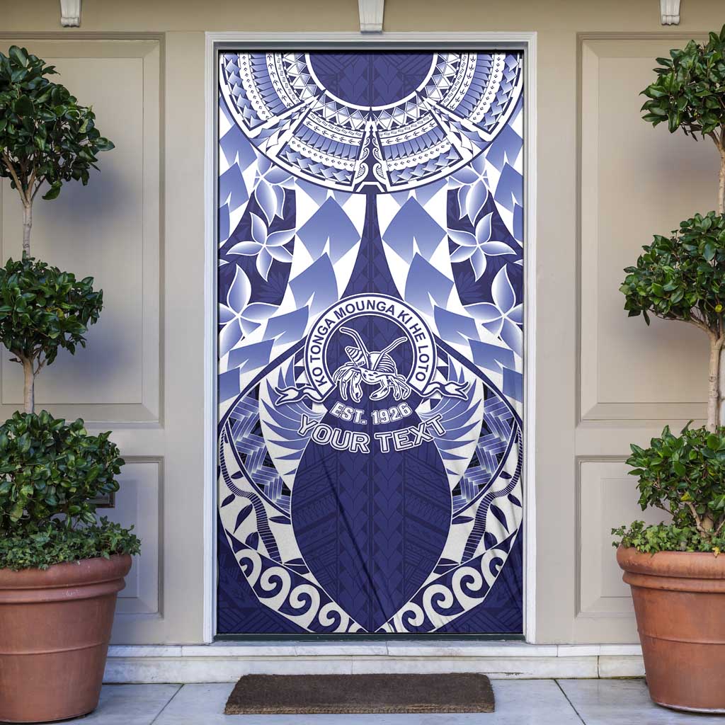 Personalised Tonga Queen Salote College Door Cover Centenary Navy Version LT05 Navy - Polynesian Pride