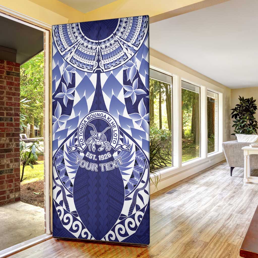 Personalised Tonga Queen Salote College Door Cover Centenary Navy Version LT05 - Polynesian Pride