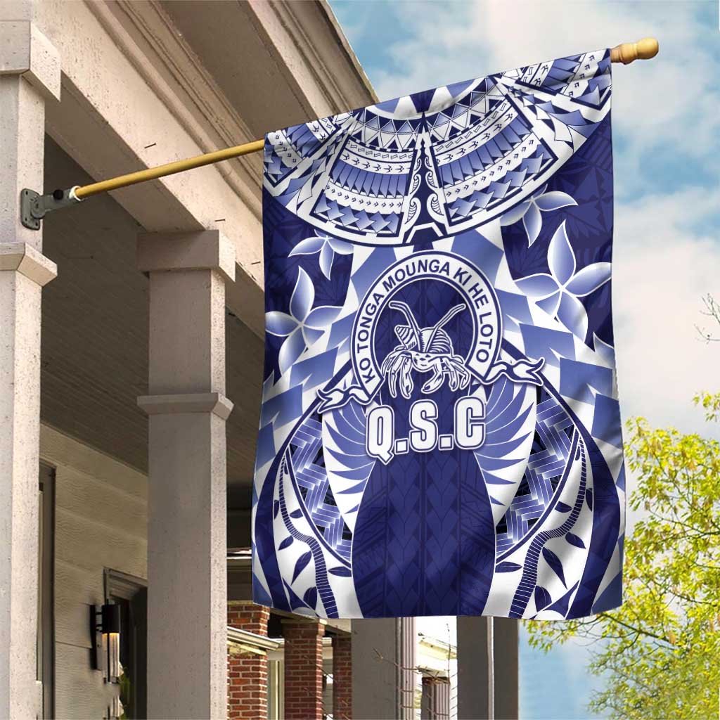 Tonga Queen Salote College Garden Flag Centenary Navy Version LT05 House Flag Navy - Polynesian Pride