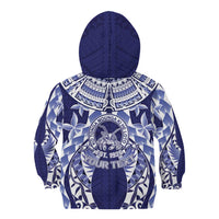 Personalised Tonga Queen Salote College Kid Hoodie Centenary Navy Version LT05 - Polynesian Pride