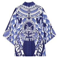 Personalised Tonga Queen Salote College Kimono Centenary Navy Version LT05 - Polynesian Pride