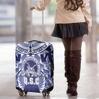 Tonga Queen Salote College Luggage Cover Centenary Navy Version LT05 - Polynesian Pride