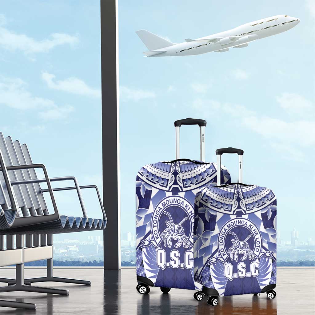 Tonga Queen Salote College Luggage Cover Centenary Navy Version LT05 - Polynesian Pride