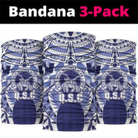 Tonga Queen Salote College Neck Gaiter Centenary Navy Version LT05 package One Size: 25*50cm Navy - Polynesian Pride