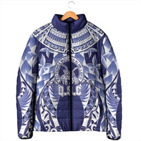 Personalised Tonga Queen Salote College Padded Jacket Centenary Navy Version LT05 - Polynesian Pride