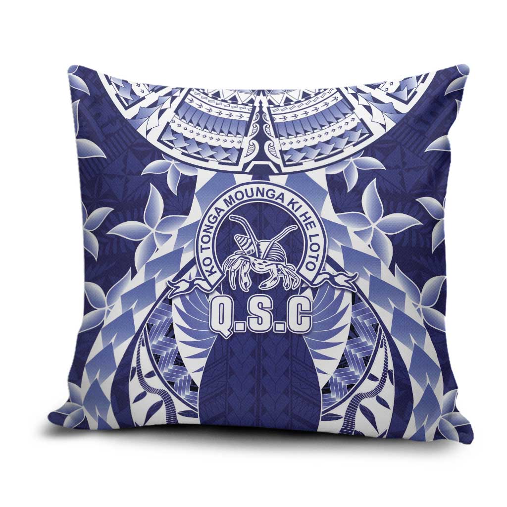 Tonga Queen Salote College Pillow Cover Centenary Navy Version LT05 Navy - Polynesian Pride