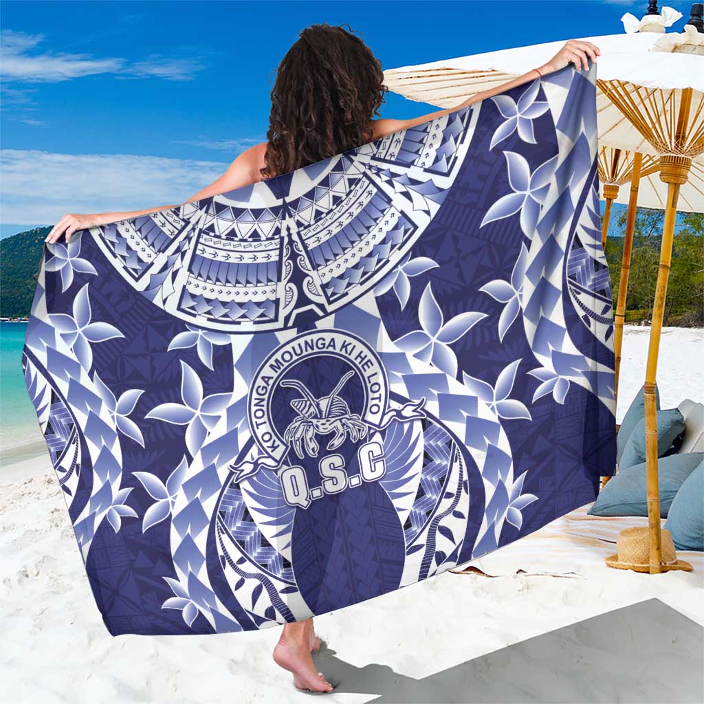 Tonga Queen Salote College Sarong Centenary Navy Version LT05 One Size 44 x 66 inches Navy - Polynesian Pride