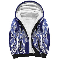 Personalised Tonga Queen Salote College Sherpa Hoodie Centenary Navy Version LT05 Unisex Navy - Polynesian Pride