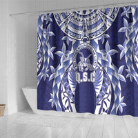 Tonga Queen Salote College Shower Curtain Centenary Navy Version LT05 - Polynesian Pride
