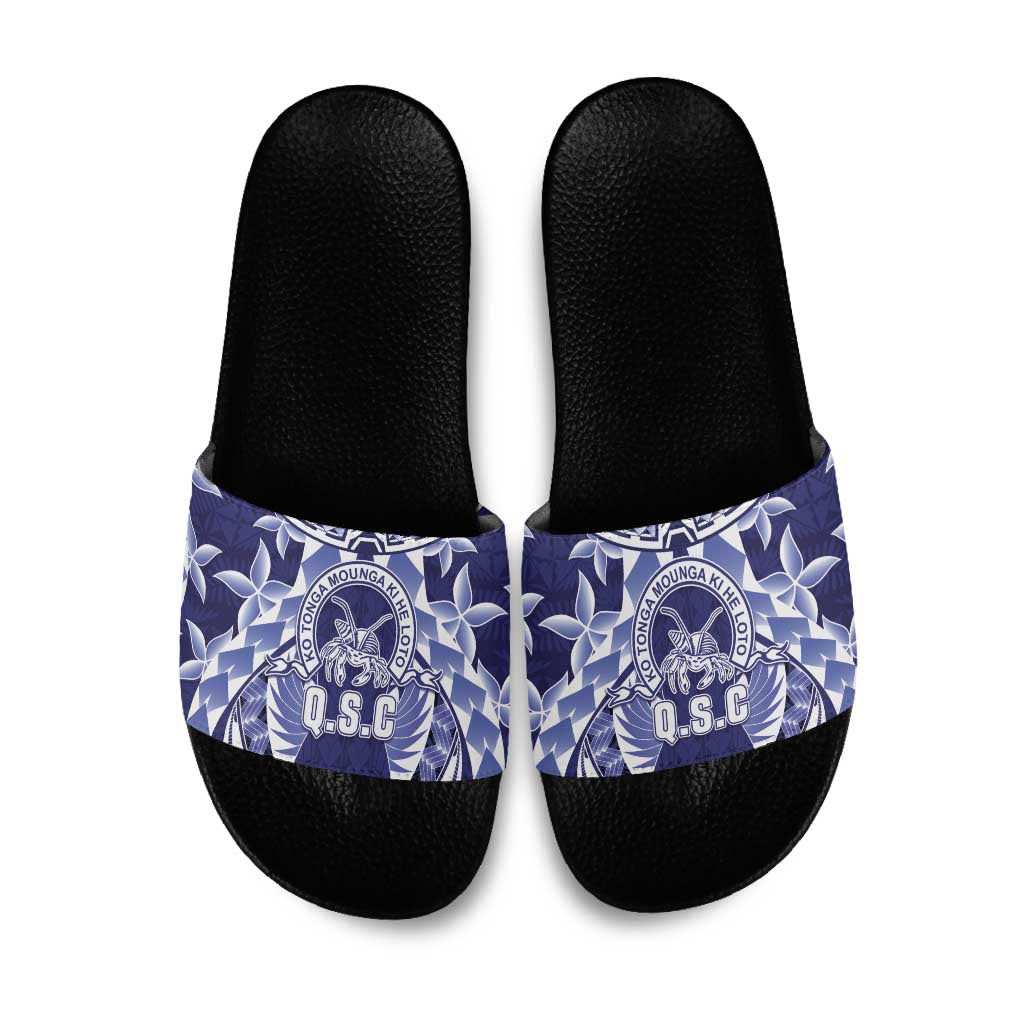 Tonga Queen Salote College Slide Sandals Centenary Navy Version LT05 Navy - Polynesian Pride
