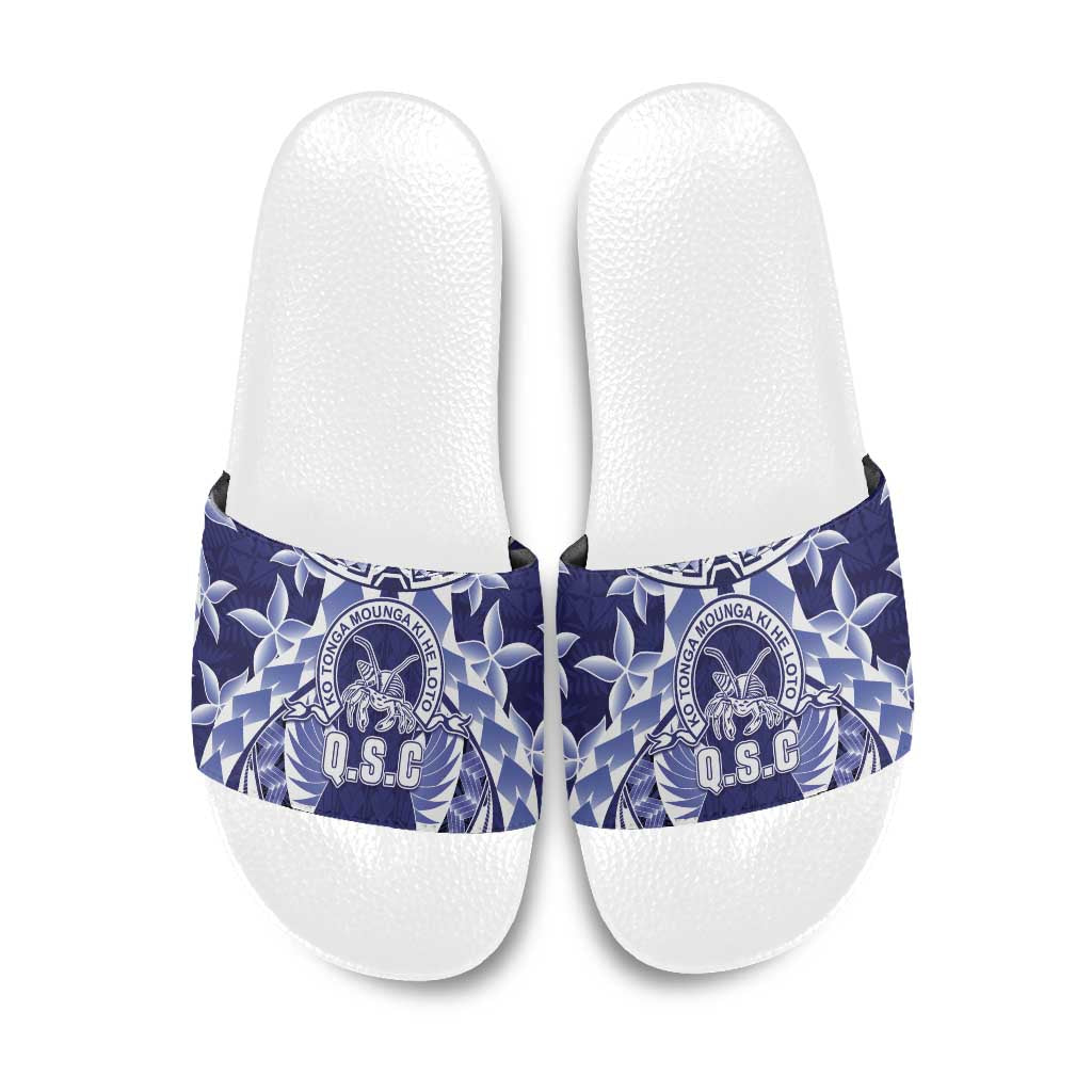 Tonga Queen Salote College Slide Sandals Centenary Navy Version LT05 Navy - Polynesian Pride