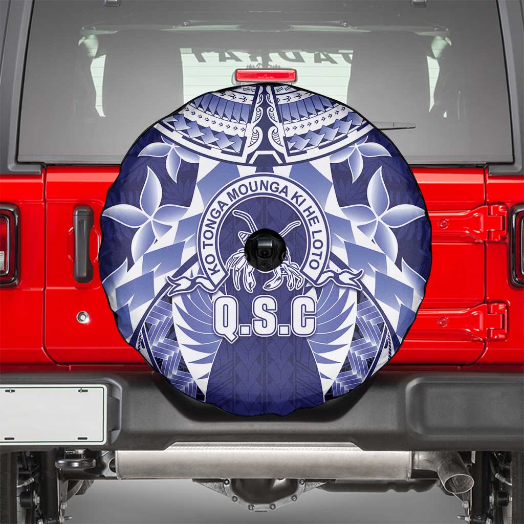 Tonga Queen Salote College Spare Tire Cover Centenary Navy Version LT05 - Polynesian Pride