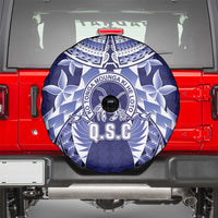 Tonga Queen Salote College Spare Tire Cover Centenary Navy Version LT05 - Polynesian Pride