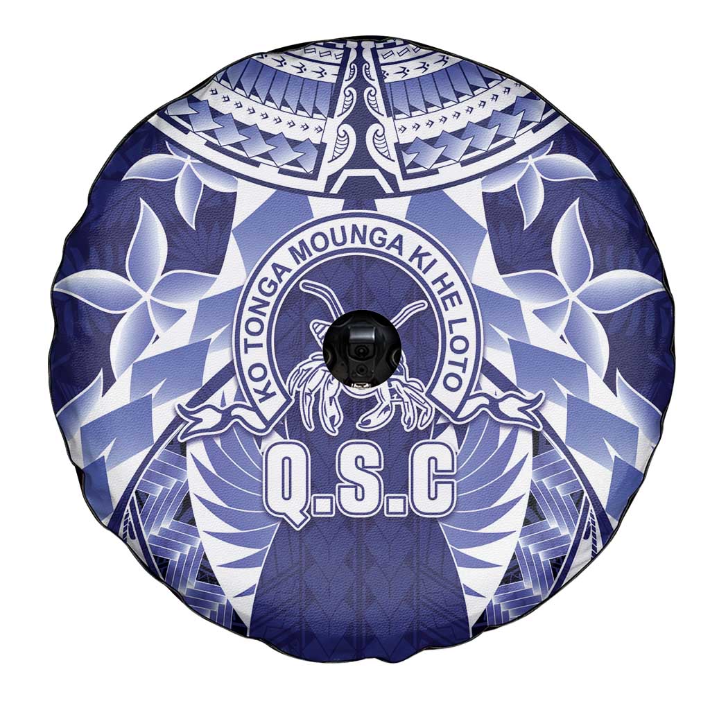 Tonga Queen Salote College Spare Tire Cover Centenary Navy Version LT05 - Polynesian Pride