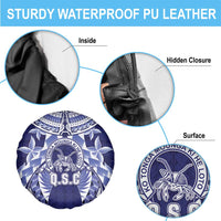 Tonga Queen Salote College Spare Tire Cover Centenary Navy Version LT05 - Polynesian Pride