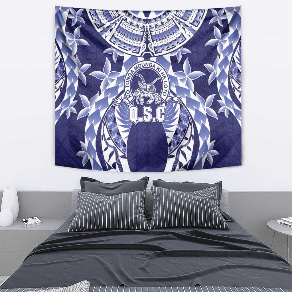 Tonga Queen Salote College Tapestry Centenary Navy Version LT05 - Polynesian Pride