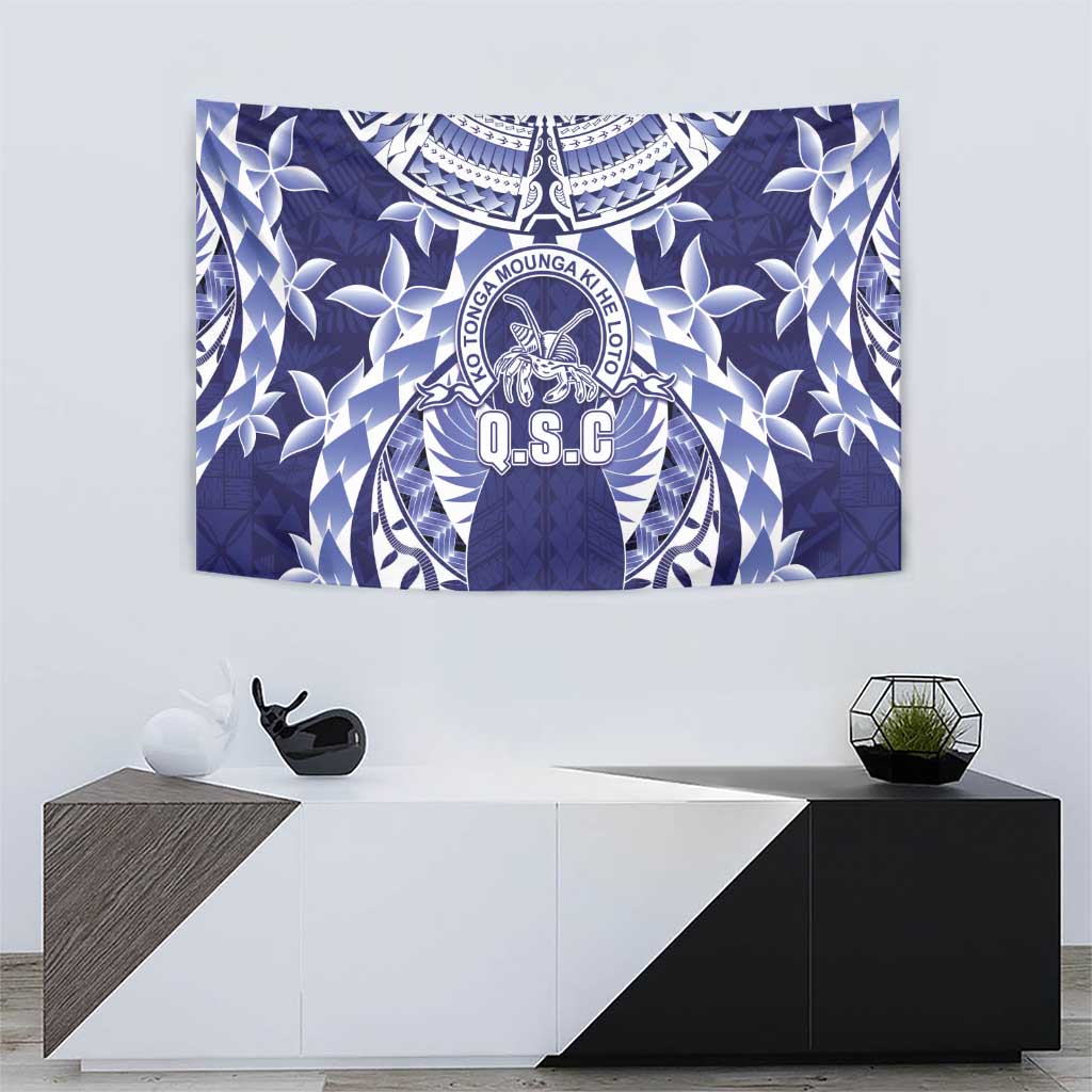Tonga Queen Salote College Tapestry Centenary Navy Version LT05 - Polynesian Pride