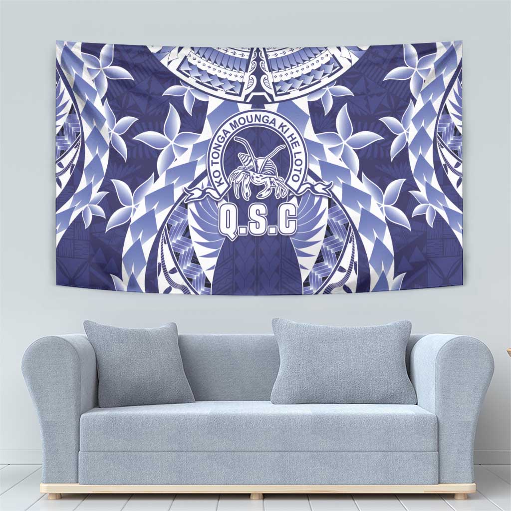Tonga Queen Salote College Tapestry Centenary Navy Version LT05 - Polynesian Pride