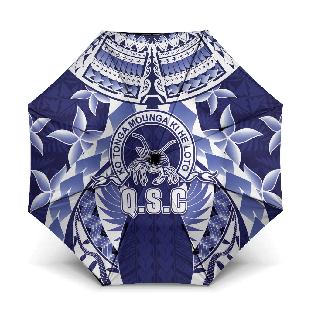 Tonga Queen Salote College Umbrella Centenary Navy Version LT05 One Size Folded 11.42 inch Opened Diameter 37.4 inch Navy - Polynesian Pride