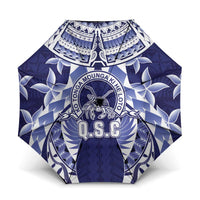 Tonga Queen Salote College Umbrella Centenary Navy Version LT05 One Size Folded 11.42 inch Opened Diameter 37.4 inch Navy - Polynesian Pride